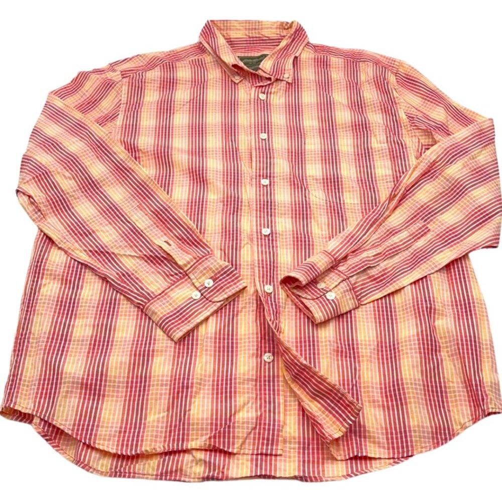 EDDIE BAUER men's button up casual shirt sz LARGE